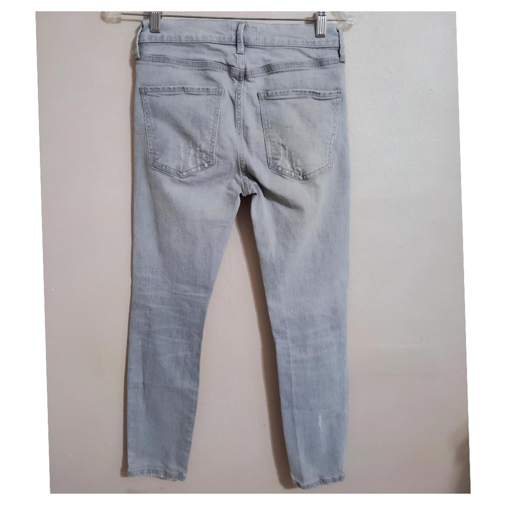 AGOLDE Sophie High Rise Crop Skinny in Portland Destructed Size 26 - Picture 3 of 6